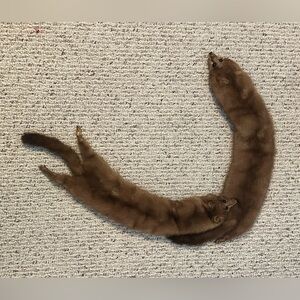 Vintage Two Attached Mink Fur Stole